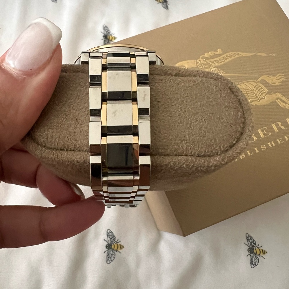Burberry Gold and Silver Men's Watch - Picture 2 of 5